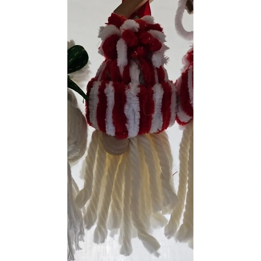 Home Made 4 Santa's And 1 Mrs. Clause Ornaments